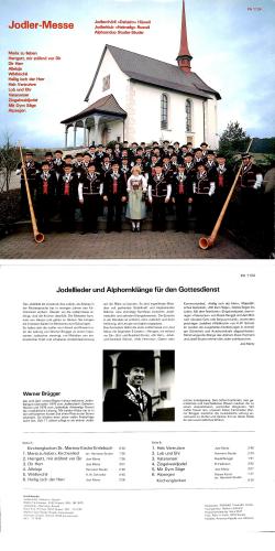 CD-Kopie von Vinyl: Jodlerchörli Daheim, Jodlerklub Heimelig, Alphornduo Studer-Studer - Jodler-Messe