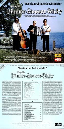 CD-Kopie von Vinyl: Kapelle Dünner-Mooser-Wicky