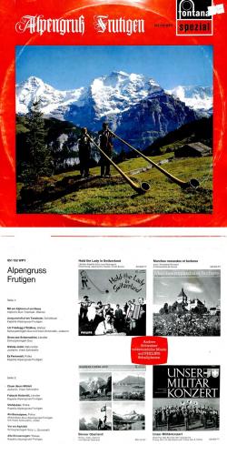 CD-Kopie von Vinyl: Alpengruss Frutigen mit Alphorn-Duo Trachsel-Steiner etc.