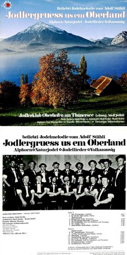 CD-Kopie von Vinyl: Jodlerklub Oberhofen - Melodien von Adolf Stähli