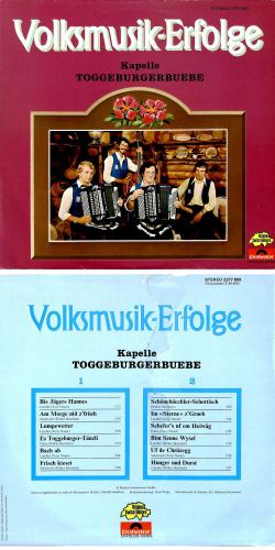 CD-Kopie von Vinyl: Kapelle Toggeburger-Buebe - Volksmusik-Erfolge - 1975