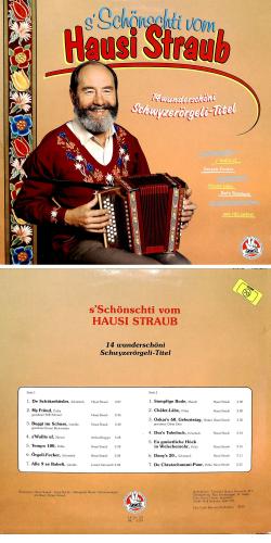CD-Kopie von Vinyl: Hausi Straub - s'Schönschti vom ...