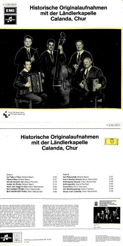 CD-Kopie von Vinyl: Historische Originalaufnahmen LK Calanda Chur - 1975