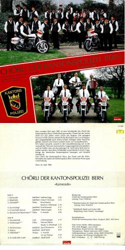 CD-Kopie von Vinyl: Chörli der Kantonspolizei Bern - Kamerade - 1986