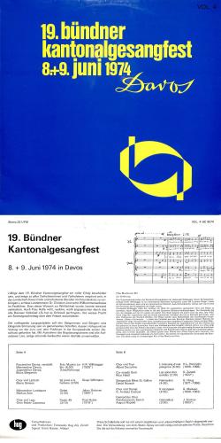 CD-Kopie von Vinyl: 19. Bündner Kantonalgesangfest 1974 in Davos
