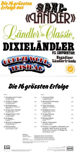 CD-Kopie von Vinyl: Engadiner Ländlerfründa P.S.Corporation - Saxi--Ländler, 16 grössten Erfolge