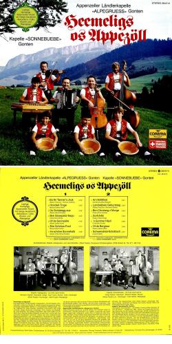 CD-Kopie von Vinyl: Kap. Sonnebuebe + LK Alpegruess Gonten - 1984