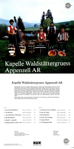 CD-Kopie von Vinyl: Kap. Waldstättergruess Appenzell AR - 1987