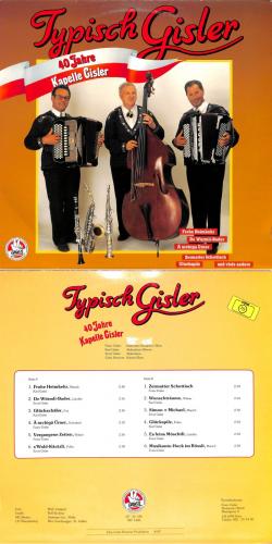 CD-Kopie von Vinyl: 40 Jahre Kapelle Gisler - Typisch Gisler - 1987
