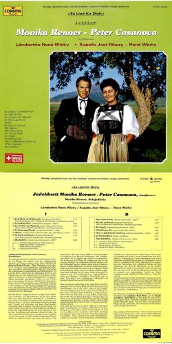 CD-Kopie von Vinyl: Jodelduett Monika Renner - Peter Casanova - Es Lied für Dich - 1989