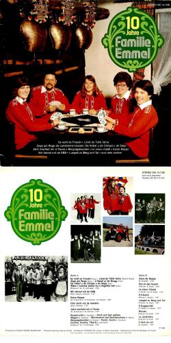 CD-Kopie von Vinyl: Familie Emmel - 10 Jahre - 1980