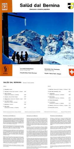 CD-Kopie von Vinyl: Gemischter Chor Pontresina - Kapelle Barba Peder Bergün