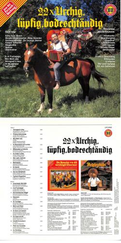 CD-Kopie von Vinyl: 22x Urchig, lüpfig, bodeschtändig - diverse