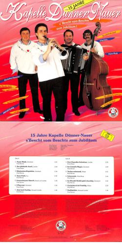 CD-Kopie von Vinyl: 15 Jahre Kapelle Dünner-Nauer - s'Bescht vom Beschte