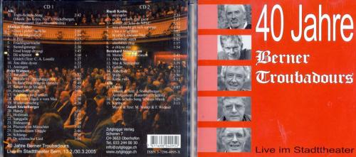 CD 40 Jahre Berner Troubadours, Live Doppel-CD