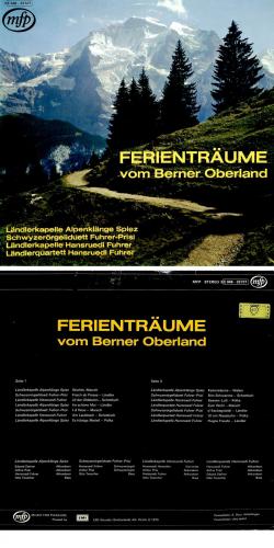 CD-Kopie von Vinyl: Ferienträume vom Berner Oberland - diverse