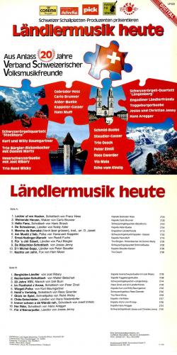 CD-Kopie von Vinyl: 20 Jahre Verband Schweiz. Volksmusikfreunde - diverse