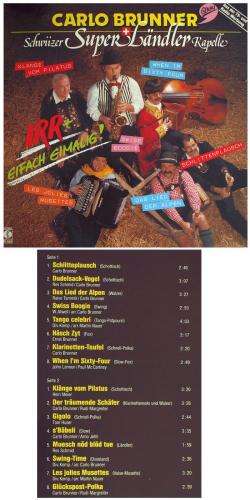CD-Kopie von Vinyl: Carlo Brunner + Schwiizer Super Ländler Kapelle