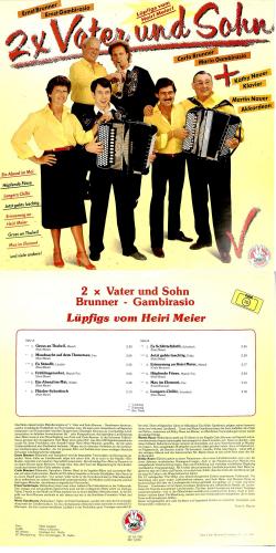 CD-Kopie von Vinyl: 2x Vater und Sohn Brunner-Gambirasio - Lüpfigs vom Heiri Meier