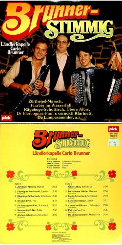 CD-Kopie von Vinyl: Brunner-Stimmig - LK Carlo Brunner mit Martin Nauer + Armin Bruhin - 1979