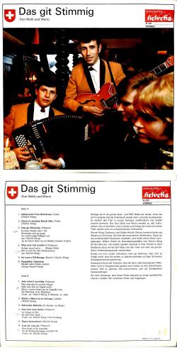 CD-Kopie von Vinyl: Duo Walti und Werni - Das git Stimmig