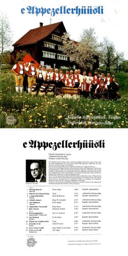 CD-Kopie von Vinyl: Kapelle Alpsteinblick Teufen, Jodlerklub Herisau-Säge - 1978
