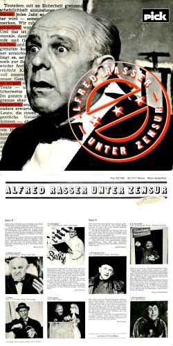 CD-Kopie von Vinyl: Alfred Rasser unter Zensur