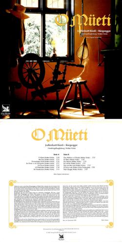 CD-Kopie von Vinyl: JD Rüedi-Rüegsegger mit Walter Hofer - O Müeti