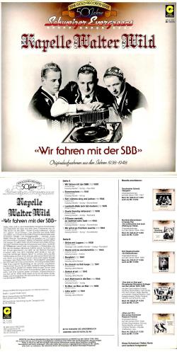 CD-Kopie von Vinyl: Kapelle Walter Wild - Wir fahren mit der SBB - 1985