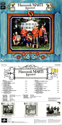 CD-Kopie von Vinyl: Hausmusik Marti Jegenstorf - 1977