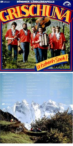 CD-Kopie von Vinyl: Bündner-Ländlerkapelle Grischuna - a tschenti Sach! - 1985