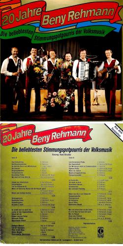 CD-Kopie von Vinyl: Beny Rehmann - 20 Jahre - 1983