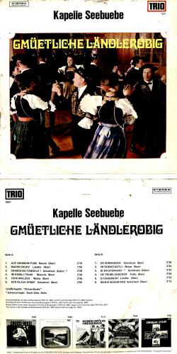 CD-Kopie von Vinyl: Kapelle Seebuebe - Gmüetliche Ländlerobig