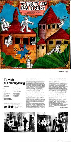 LP + CD: Tumult auf der Kyburg - Schweizerdeutsch von Karen Meffert - 1972
