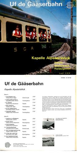 CD-Kopie von Vinyl: Kapelle Alpsteinblick - Uf de Gääserbahn