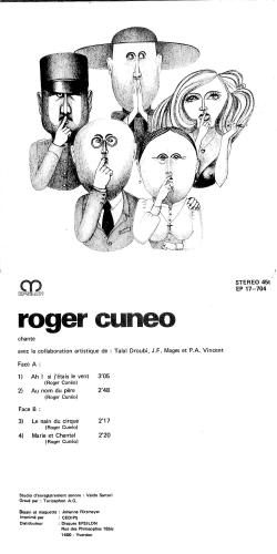 CD-Kopie von Vinyl EP: Roger Cuneo, Talal Droubi, J.F.Mages und P.A.Vincent