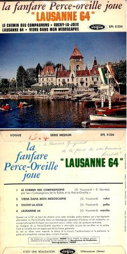 CD-Kopie von Vinyl EP: La fanfare Perce-Oreille joue Lausanne 64 - 1964
