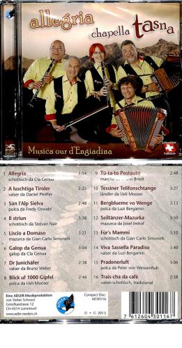 CD allegria chapella tasna - Musica our d'Engiadina