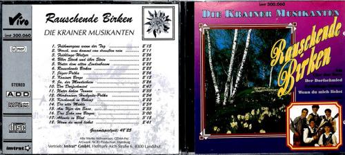 Occ. CD Die Krainer Musikanten - Rauschende Birken