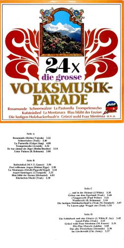 CD-Kopie von Vinyl: 24x die grosse Volksmusik-Parade - 2LPs - 1977