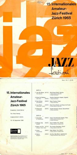 CD-Kopie Vinyl: 25. Internationales Amateur-Jazz-Festival Zürich 1965