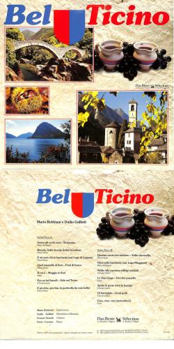CD-Kopie Vinyl: Bel Ticino - Mario Robbiani e Duilio Galfetti
