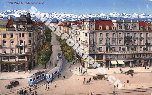Postkarte: Zürich Bahnhofstrasse
