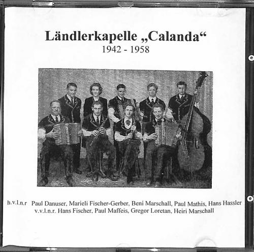 CD Ländlerkapelle Calanda Chur - 1942-1958