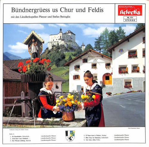 CD-Kopie von Vinyl: LK Plessur und Stefan Battaglia - Bündnergrüess us Chur und Feldis