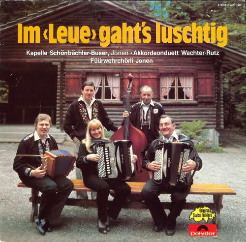 CD-Kopie von Vinyl: Im Leue gaht's luschtig - Schönbächler-Buser, Wachter-Rutz